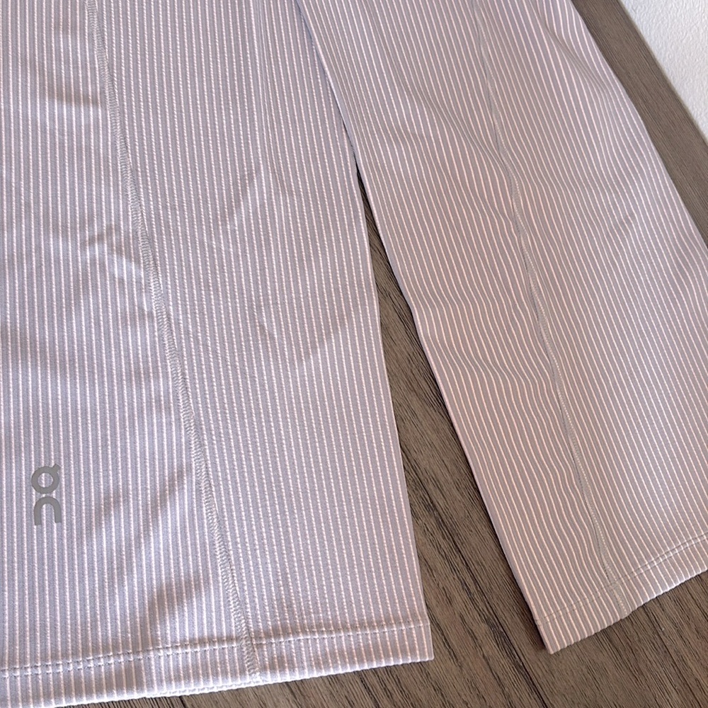 NWT [On Running] All-Day Ribbed Flare Legging Pants, Orchid Lilac, Women's Sz S - Picture 6 of 14